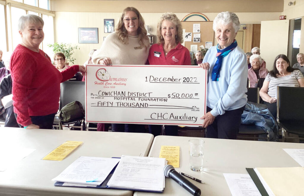 $50,000 donated to Cowichan District Hospital
